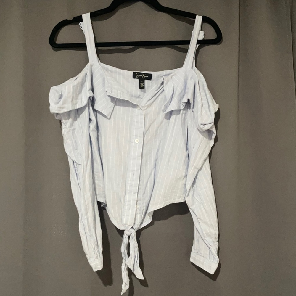 blue/white Jessica Simpson shirt